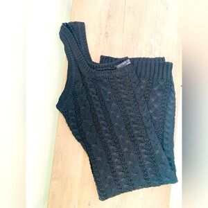 Black Cable Knit Sweater